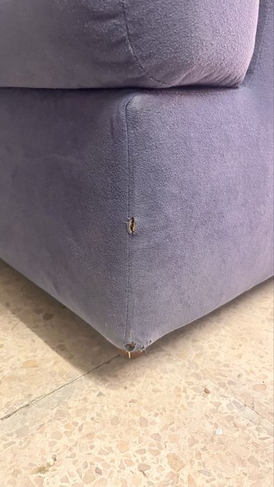 Sofa azul 2 lugares