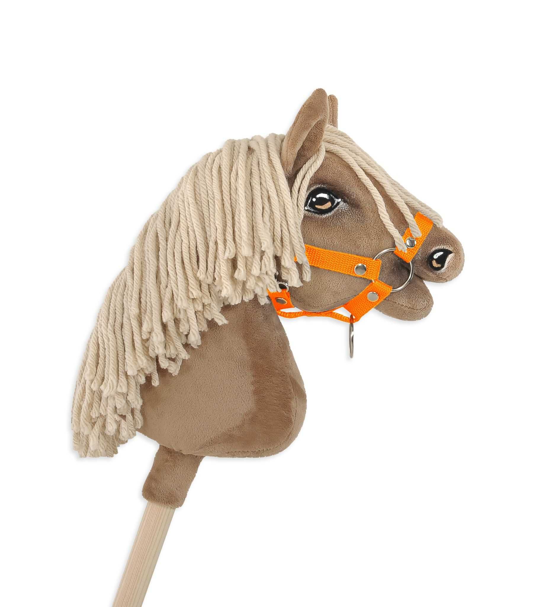 Kantar dla konia Hobby Horse A4 zapinany mały - neon orange!