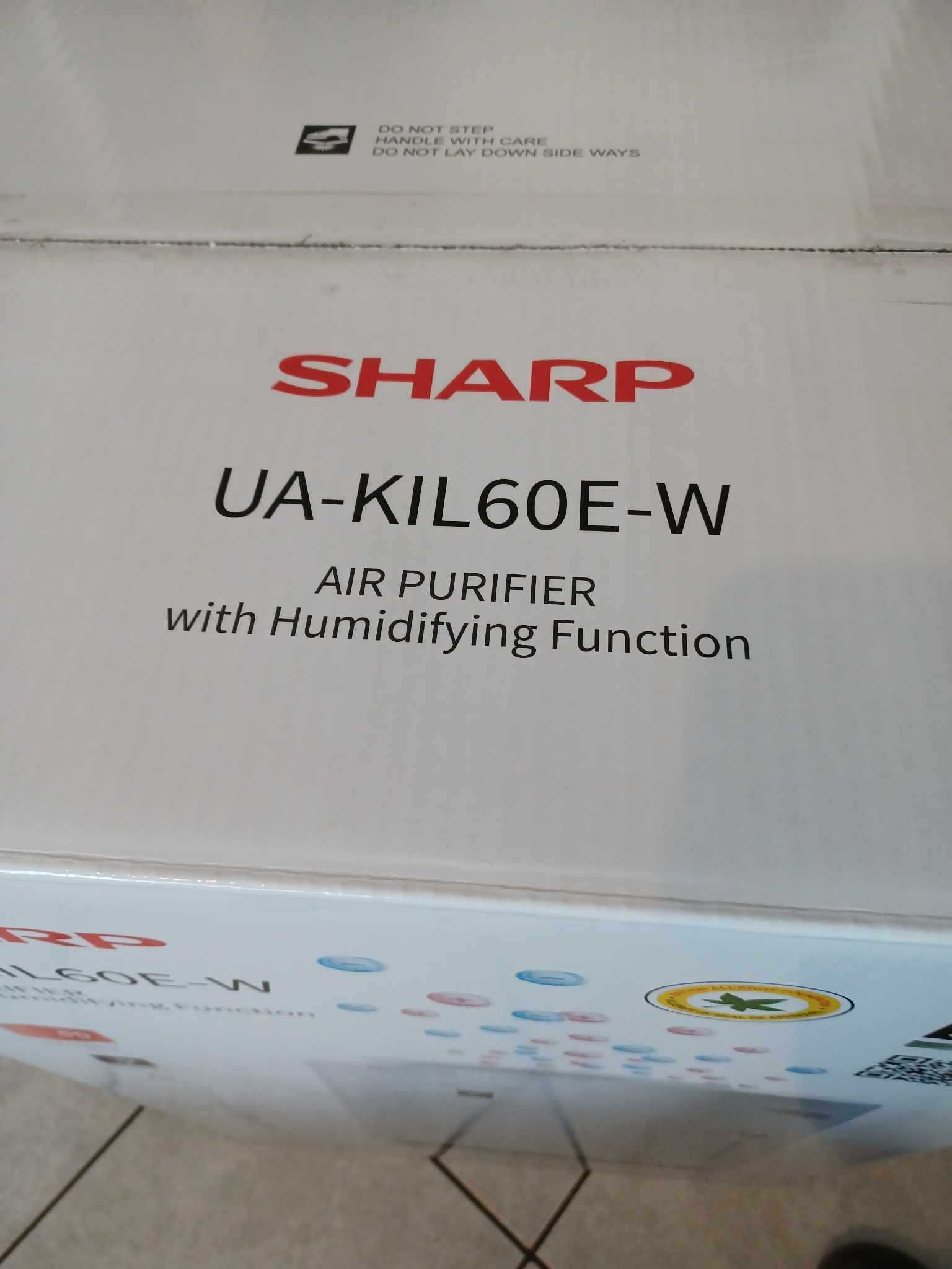 NOWY Sharp UA-KIL60E-W Oczyszczacz powietrza z funkcją nawilżania