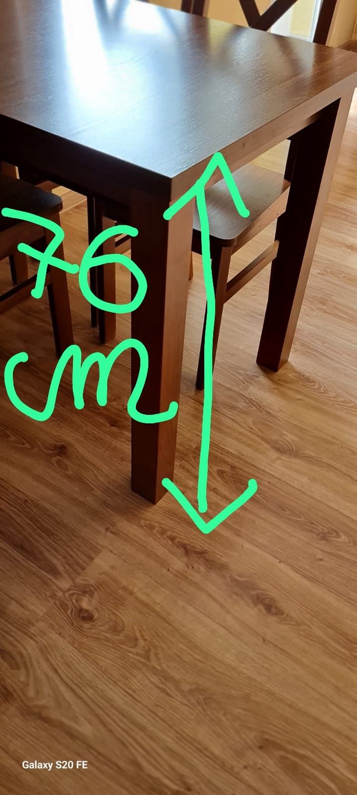 Stół z krzesłami do jadalni, kuchni