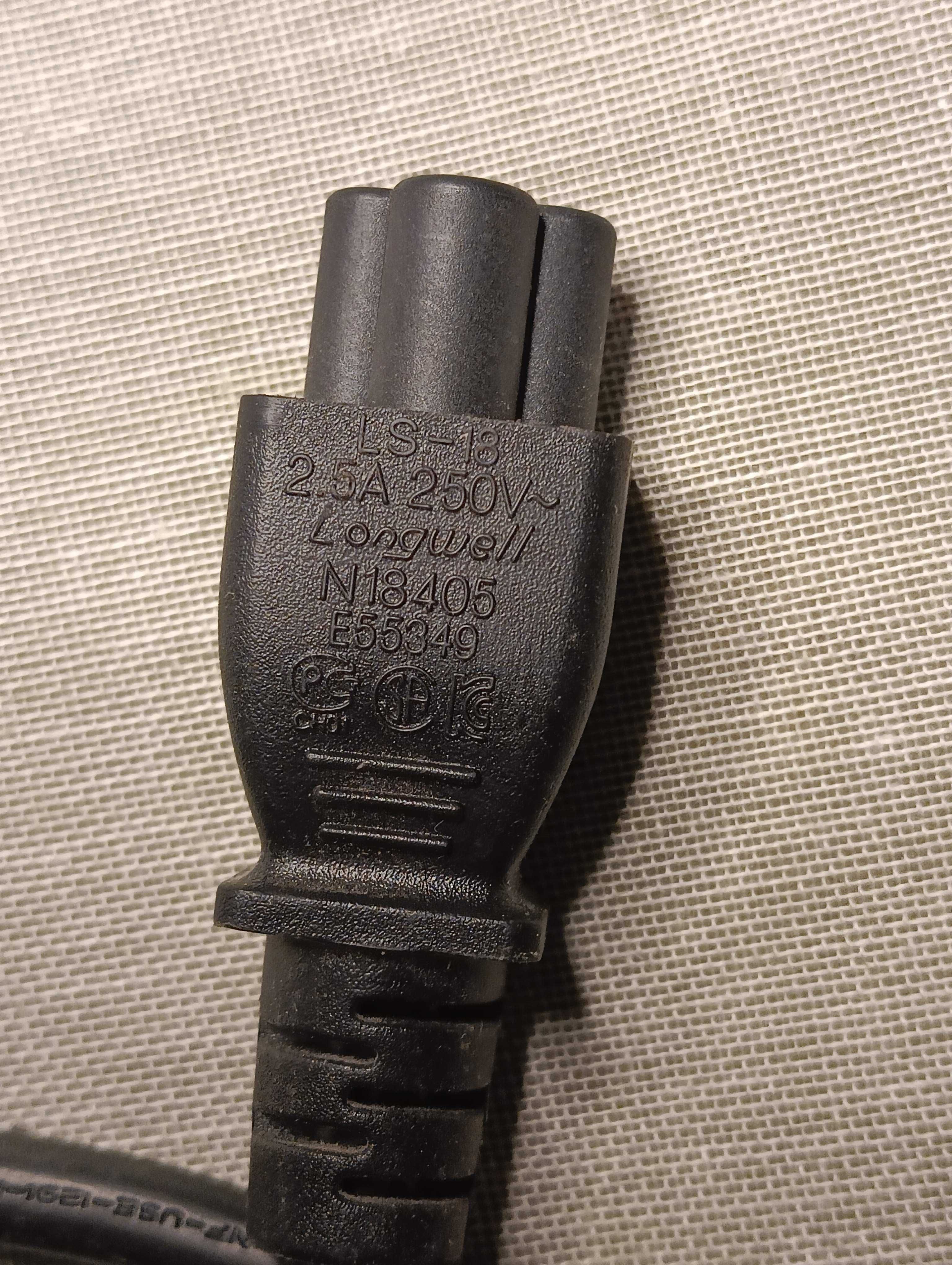 Кабель 220в угловой для блоков питания микимаус 3-пин Longwell LS-18