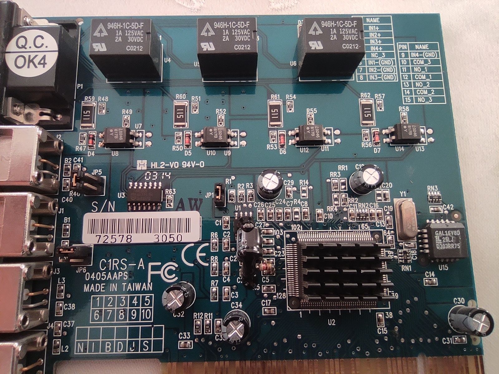 Karta monitoringu DVR C1RS-A
