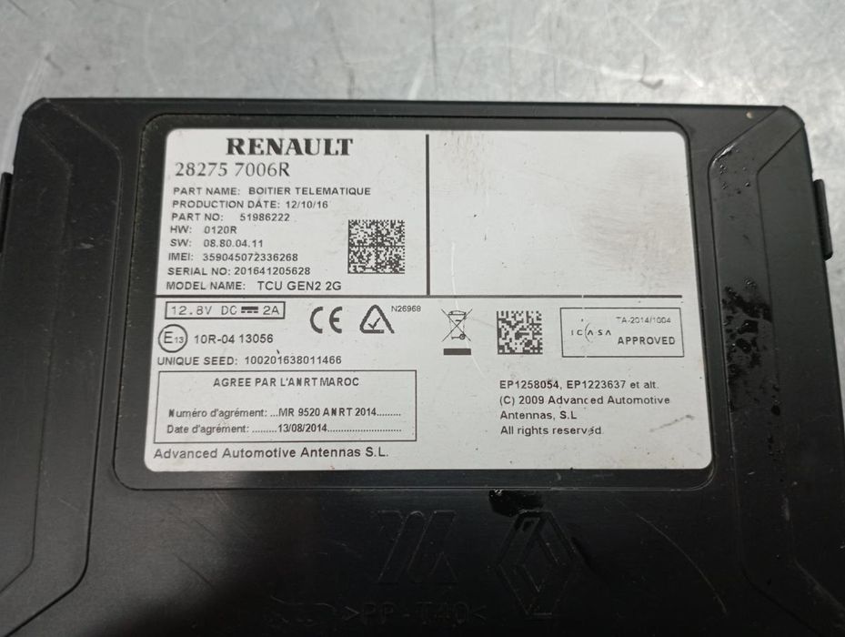 Módulo genérico RENAULT Megane IV (B9A/M_)