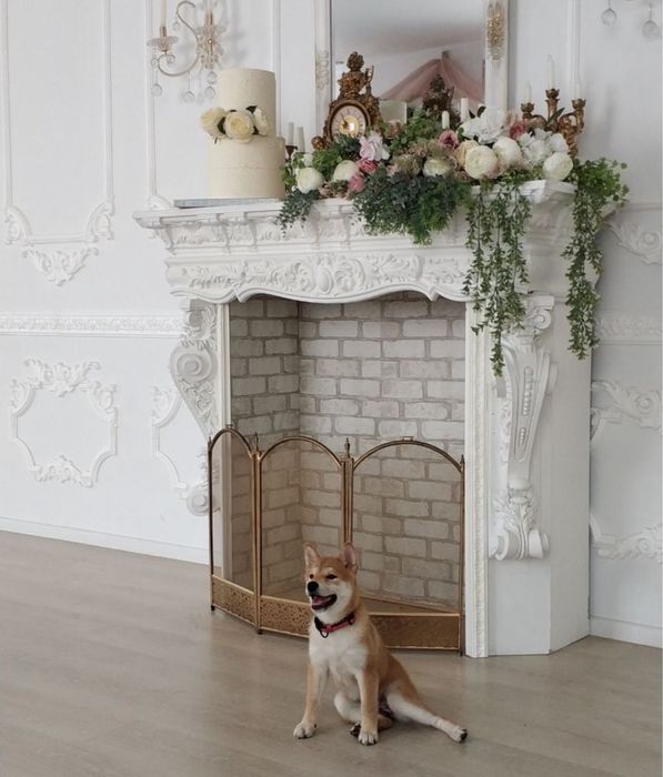 Камін декоративний поліуретановий з молдингів