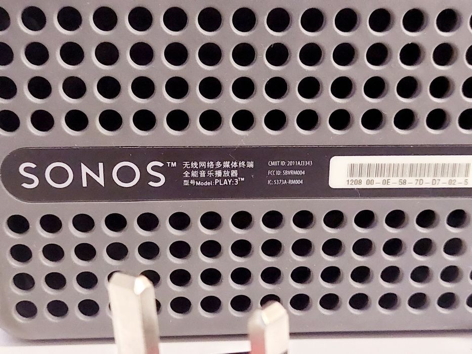 Sonos Play 3 Black моноблочна аудіосистема