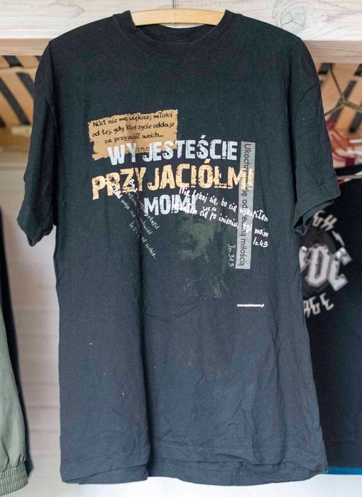 KOSZULKA 2TM23 Biblia T-shirt Czarny Gospel Rock Klasyk L luxtorpeda