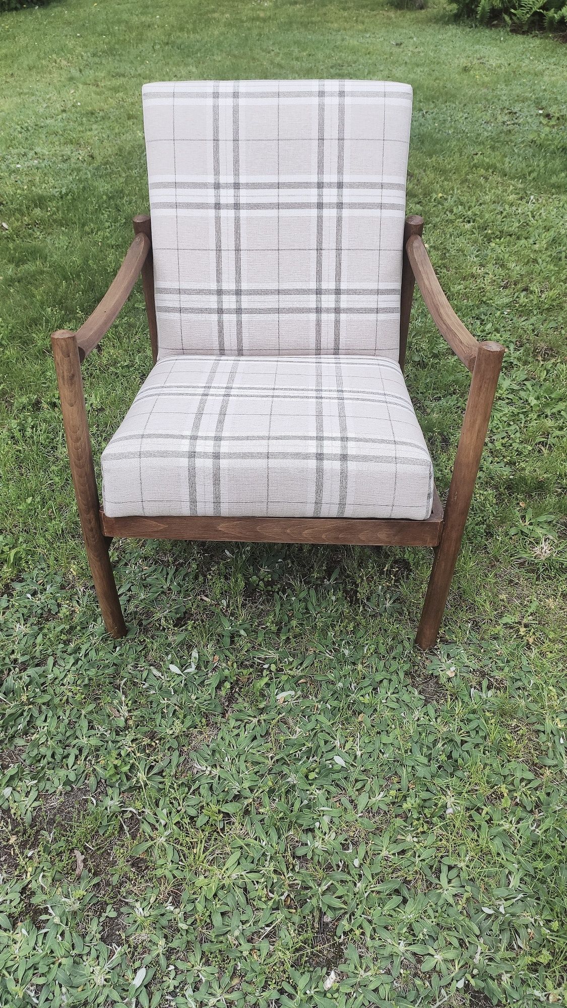 Fotel B-8410 Radomsko, Narciarz polski design,  unikat vintage PRL