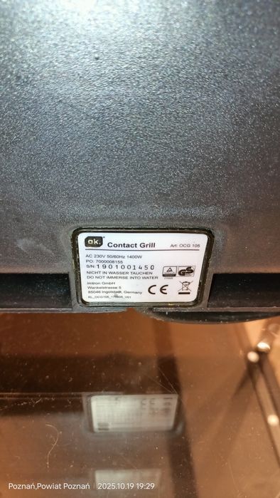 Contact Grill ,w bardzo dobrym stanie
