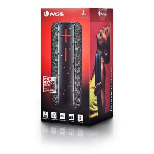 NGS Roller Nitro 2 Coluna Portátil Bluetooth Preta