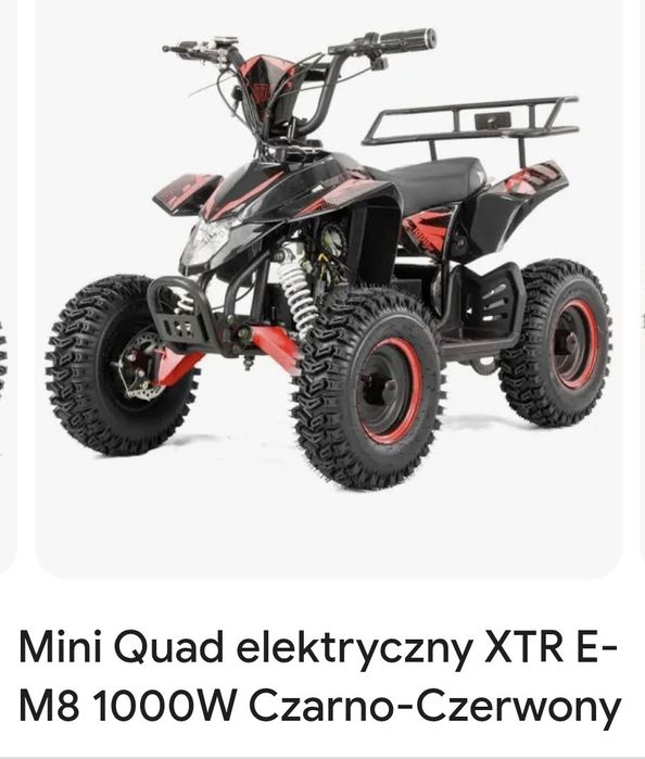Gratis wysyłka , Raty 180zł x 12 ,Elektryczny quad xtr 1000W/36V , świ