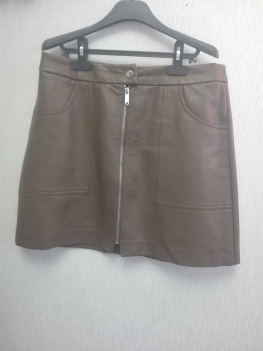 Юбка із екошкіри