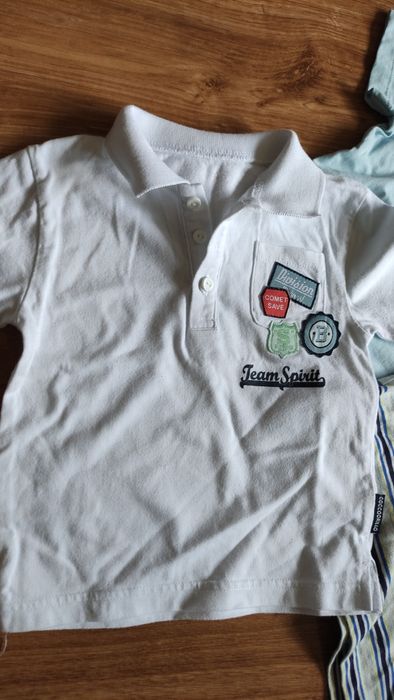 Zestaw t-shirt niemowlęcych, polo, lato, krótki rękaw rozm. 74/80