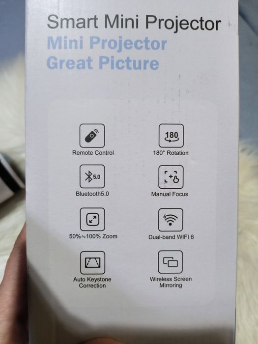 Mini Smart Projektor HY 300 pro wifi Bluetooth full HD