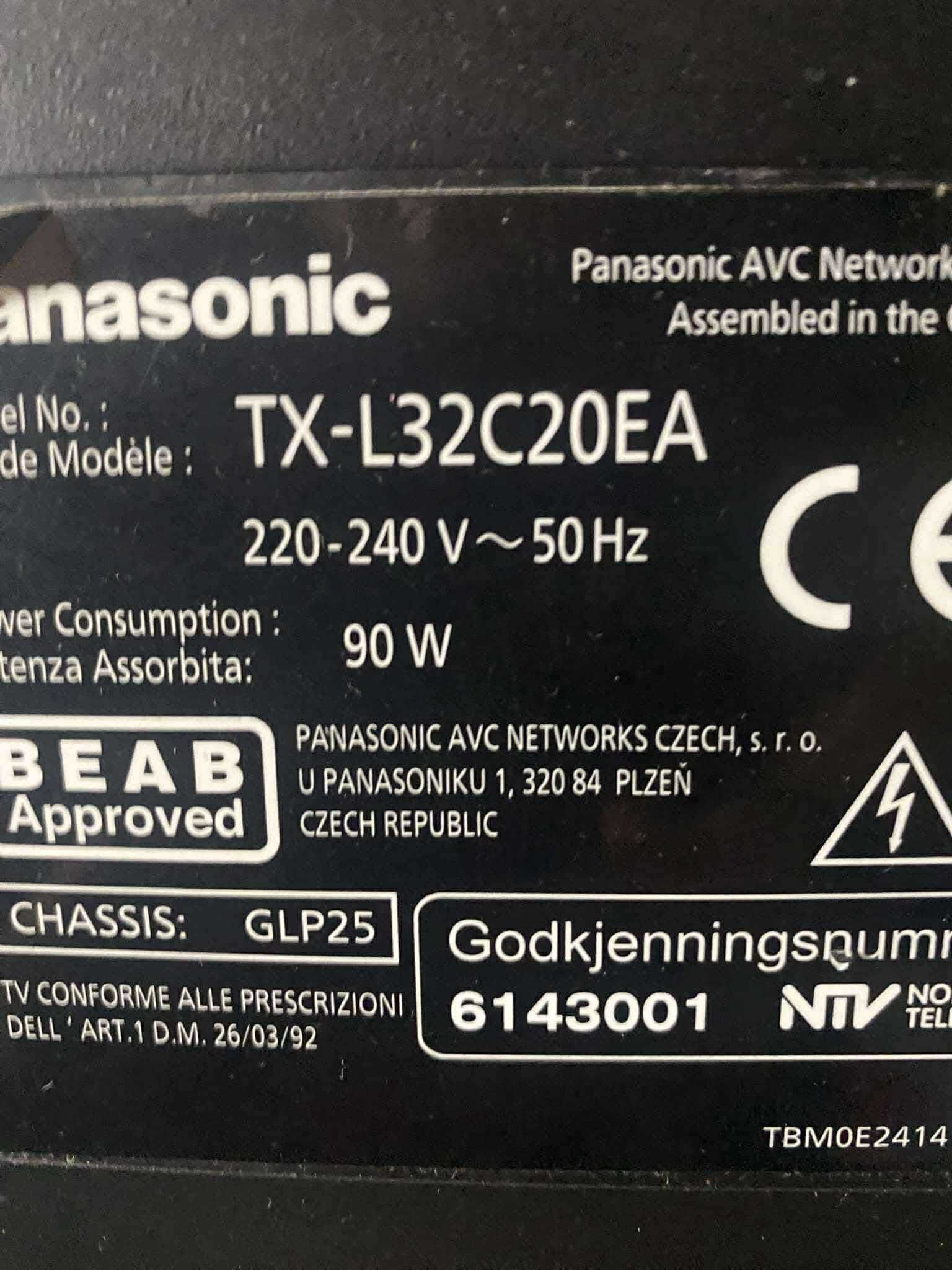 Telewizor Panasonic TX-L32C20EA - 32 cale