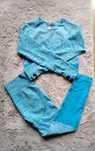 Nowy komplet sportowy ombre blue M/L