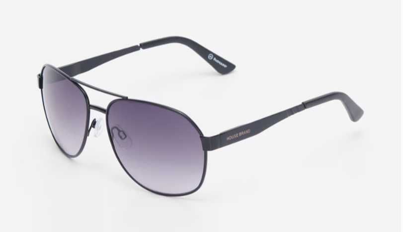 Сонцезахисні окуляри HOUSE BRAND 9576M-99X чорного та срібного кольору