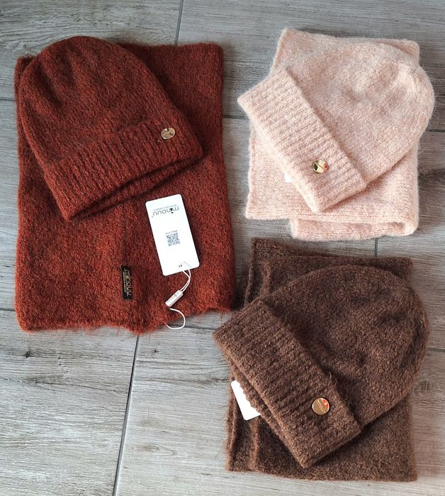 Komplet czapka I komin Minouu zima