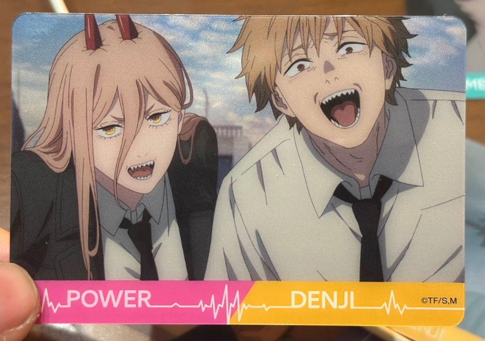 Японські колекційні картки з аніме «Людина-бензопила»