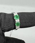 Золота каблучка з діамантами та смарагдом. Изумруд, бриллианты.