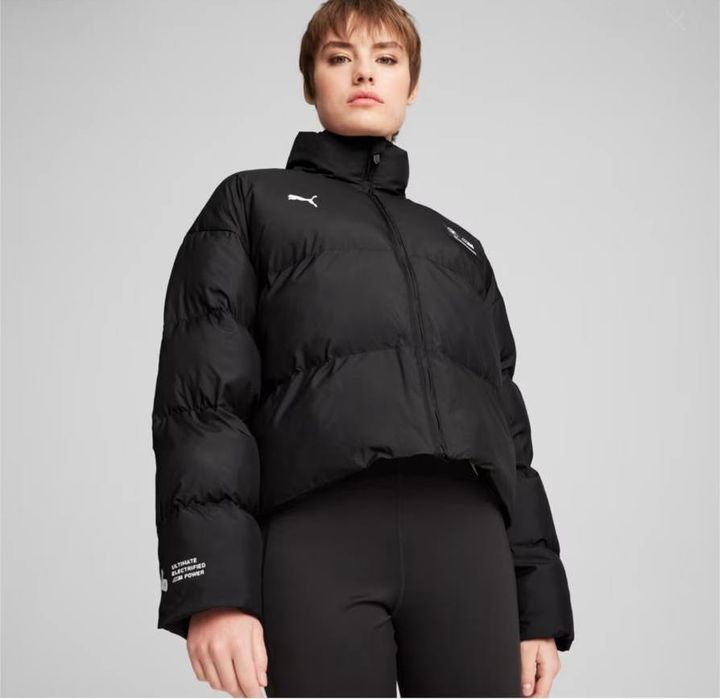 Куртка чорна демісезон жіноча пума Puma original розмір L