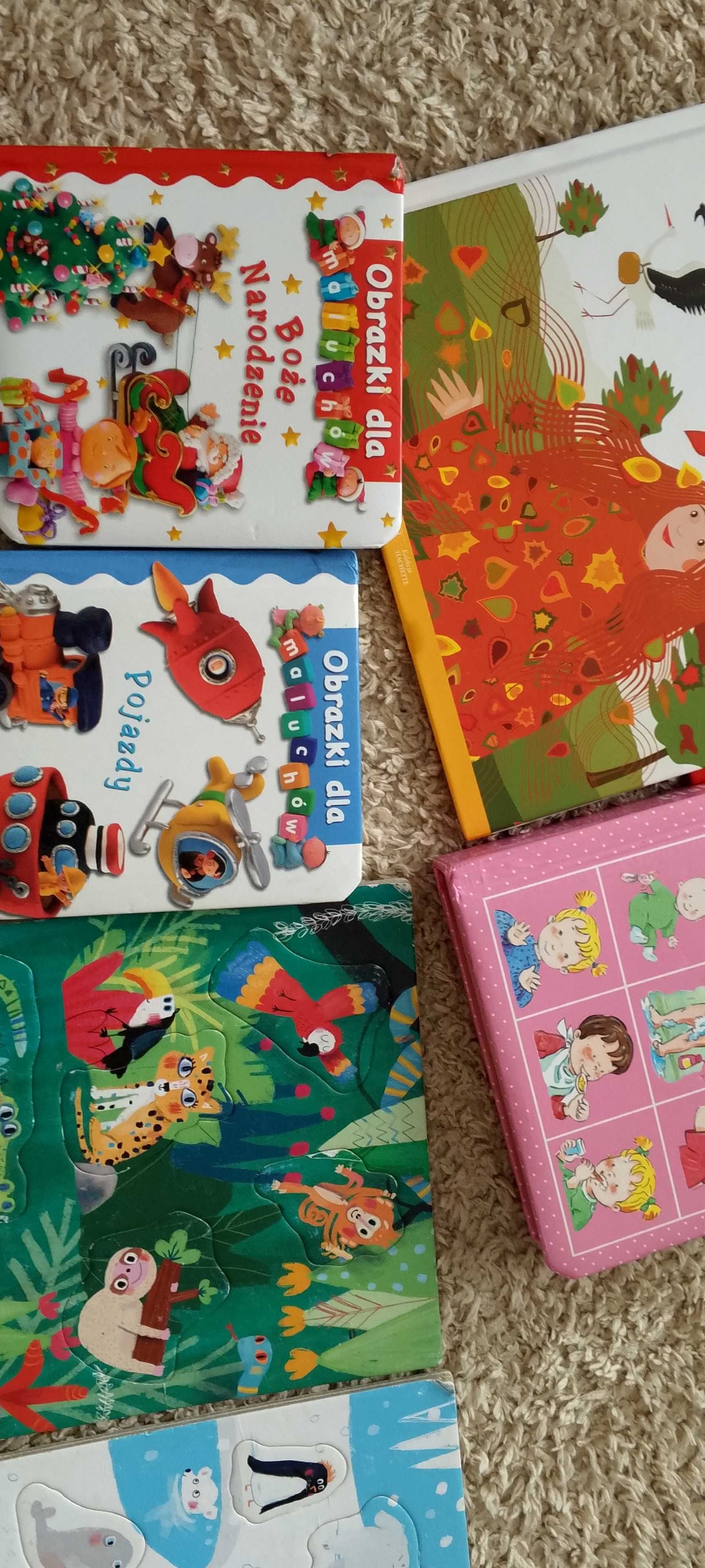 Książki i puzzle dla roczniaka, dwulatka