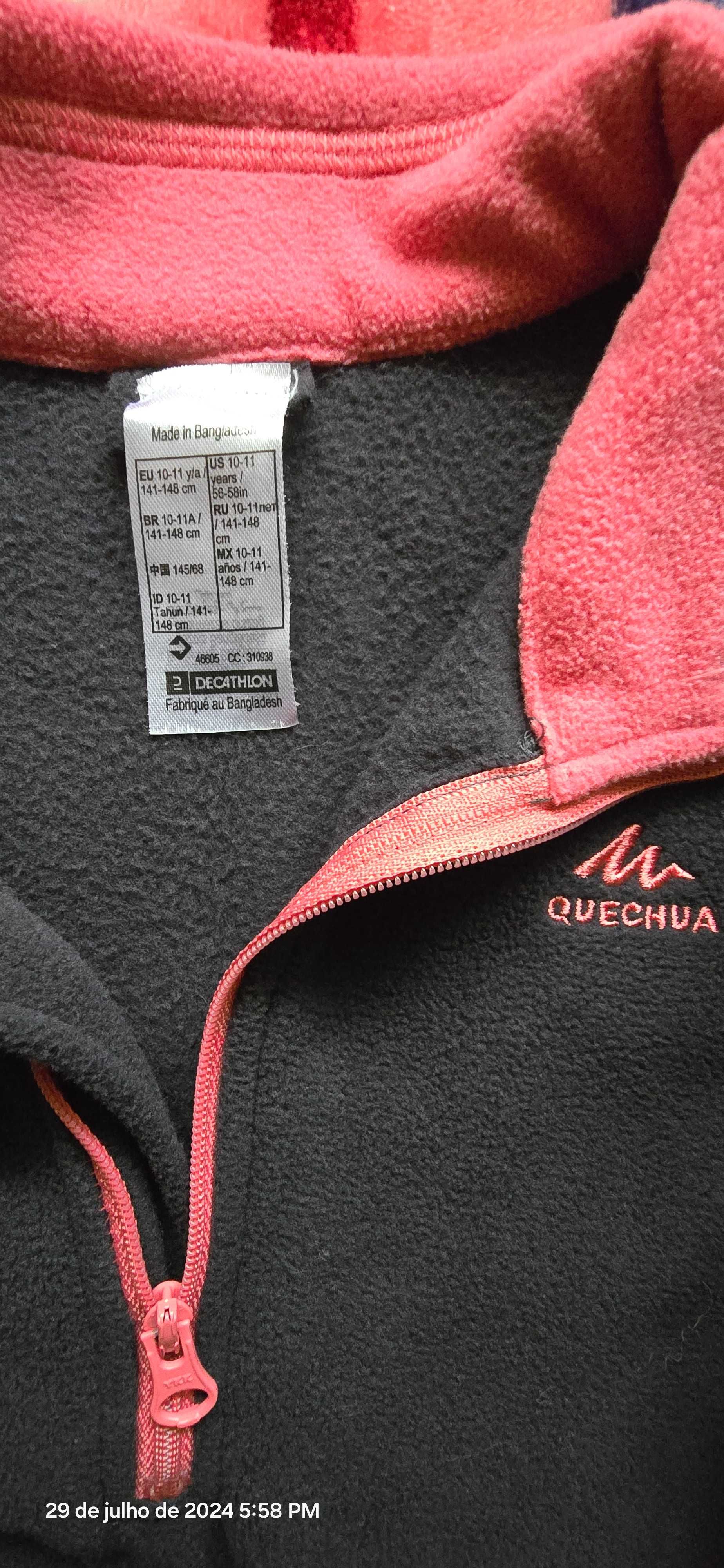 camisola polar quechua criança - 10/11 anos
