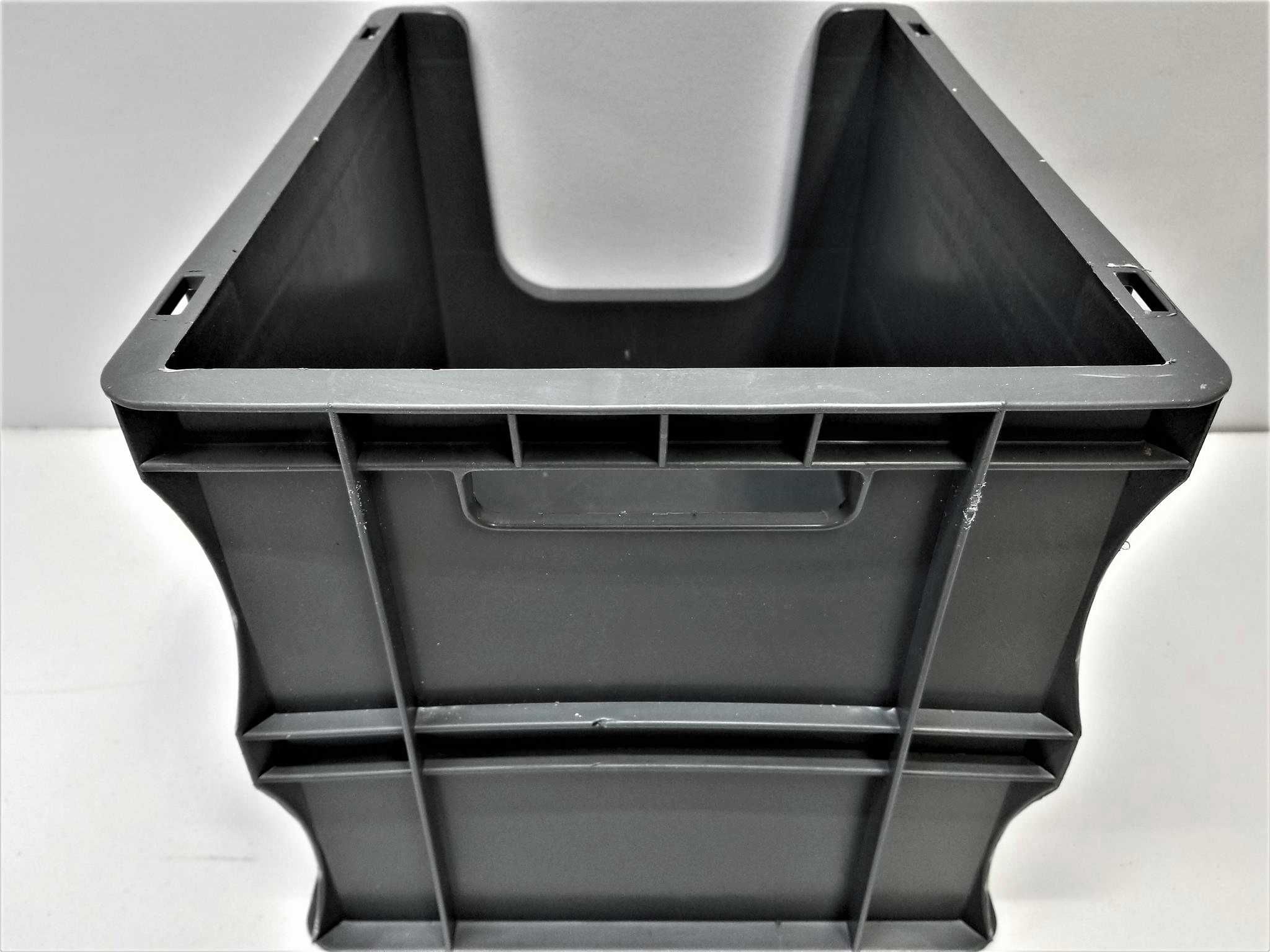 Pojemnik 40x30x29cm Skrzynka Plastikowa Kosz Magazynowy Warsztatowy.
