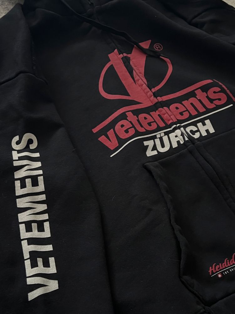 Зіп худі Vetements zurich zip hoodie