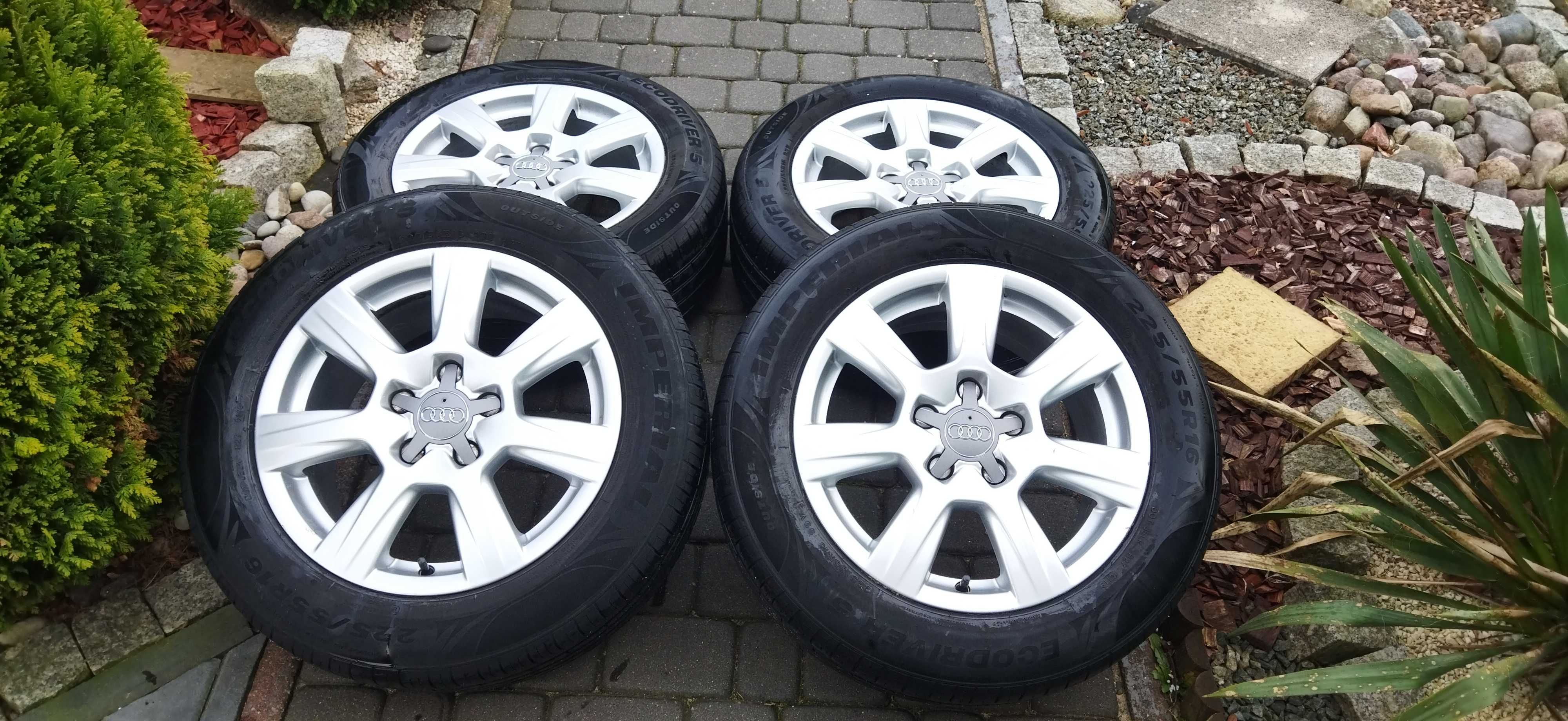 5x112 16 Cali Koła Alu 225/55/16 Audi A4 B7 B8 A6 C5 C6 Oryginał