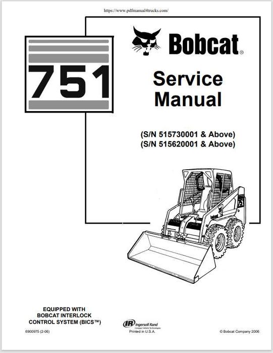 BOBCAT Serwisówki Manuale Paczka PDF Service Manual Części Instrukcje
