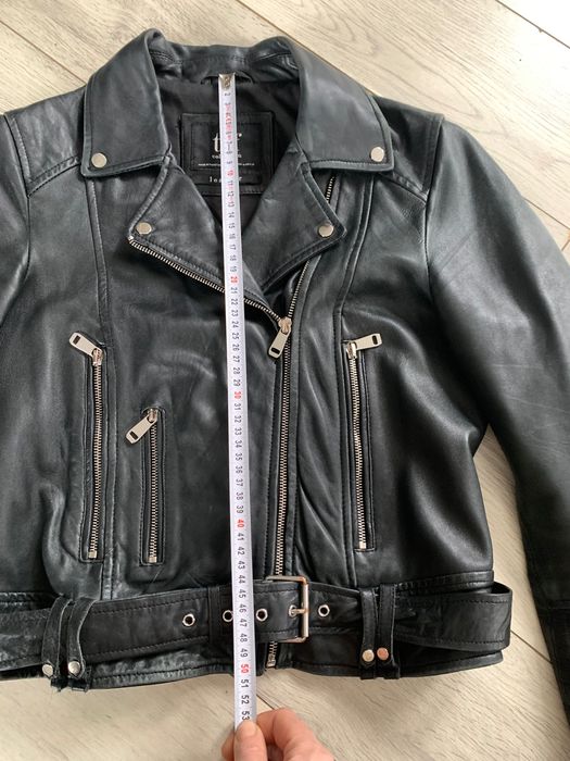 Zara krótka damska ramoneska 100% skóra naturalna M