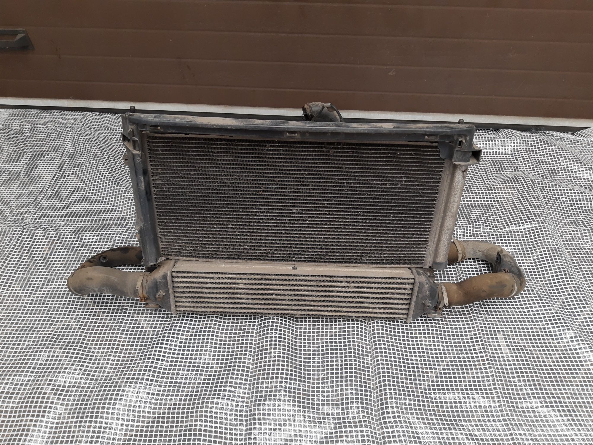 Komplet chłodnic Fiat Doblo 2 II combo d węże intercooler klima