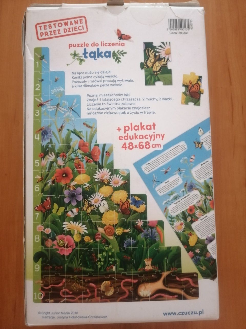 CzuCzu puzzle do liczenia "łąka" 55 elementów