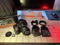 Nikon d3500 (stan idealny) + dwa obiektywy, 18-55mm + 35mm 1:1.8