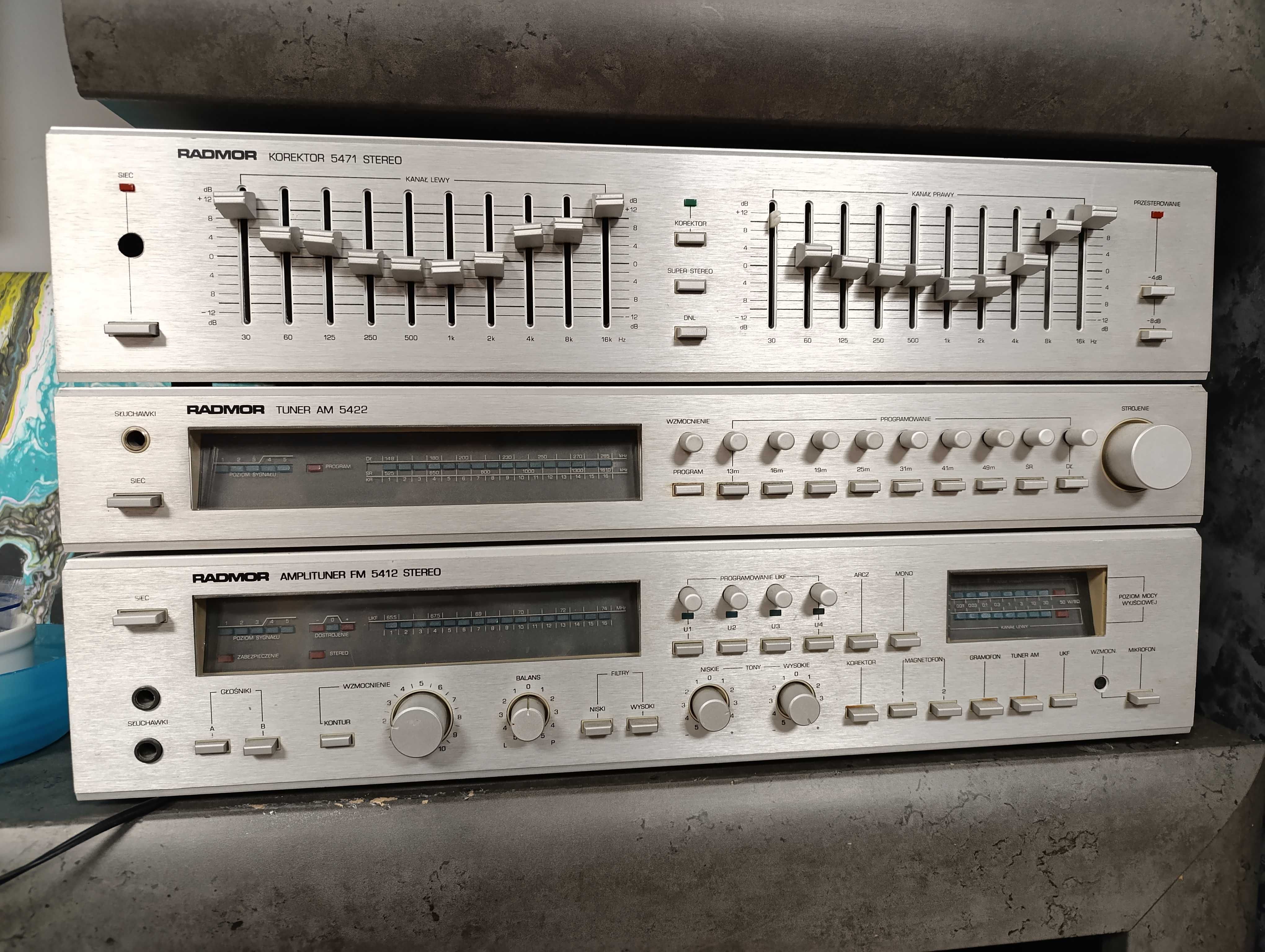 Radmor 5412 korektor 5471 tuner 5422