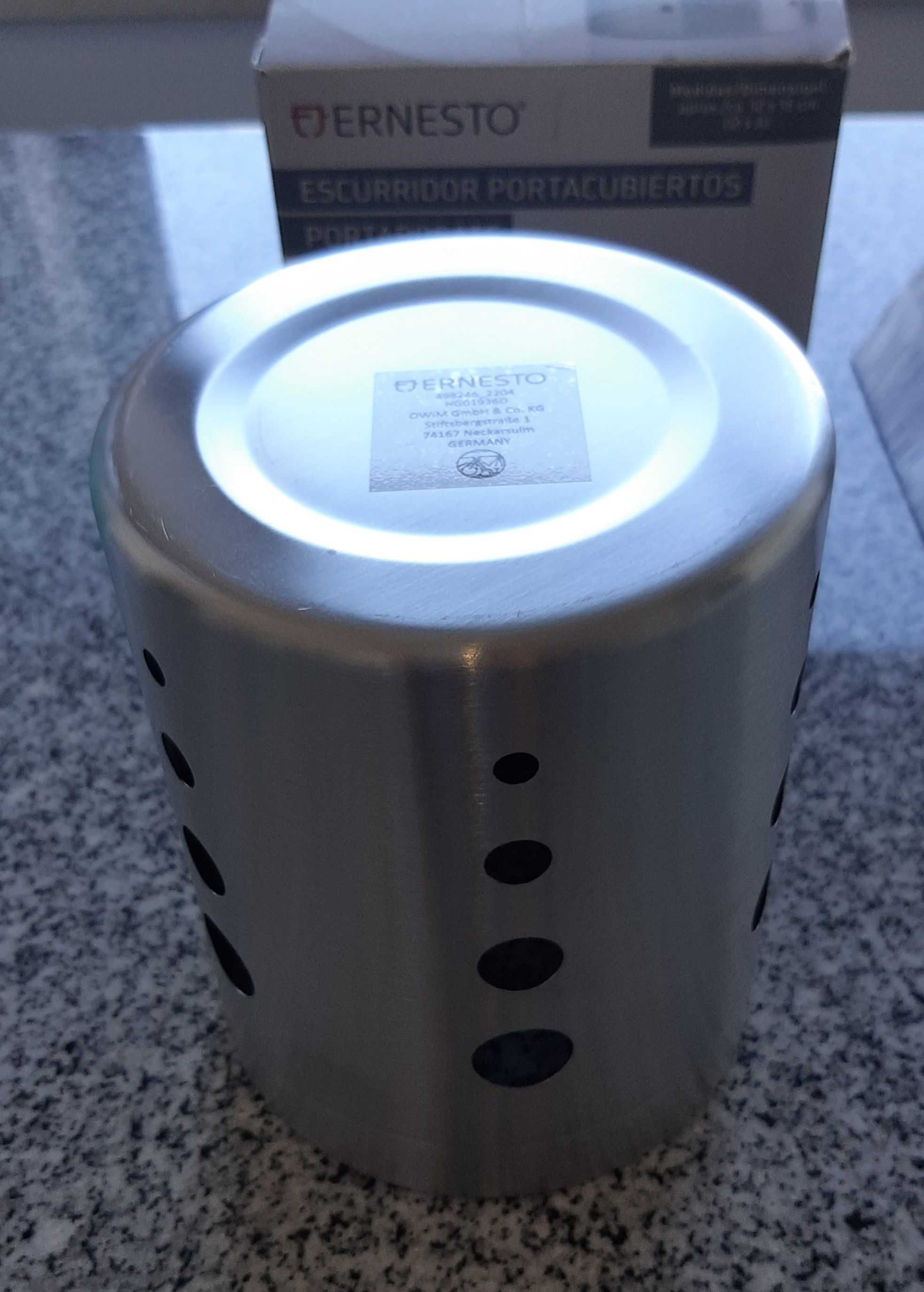 NOVO Porta Utensílios de Cozinha Aço Inox 15cm