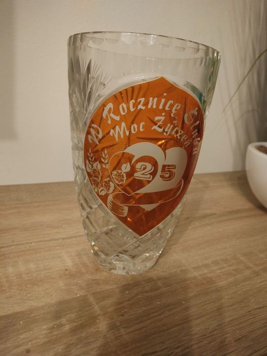 Kryształ wazon z PRL
