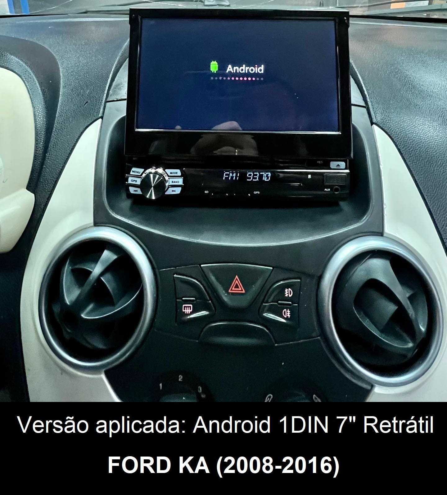 (NOVO) Rádio 1DIN Ford KA • (1996 a 2016) • Android GPS (2DIN)
