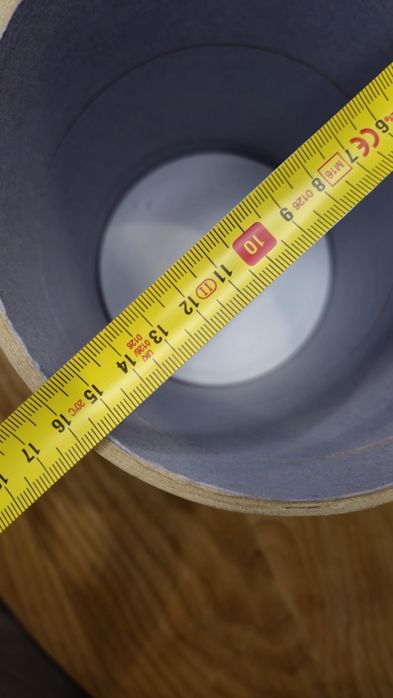 Tuba tekturowa pocztowa gruba fi150 220 mm zatyczki zaślepki fi 15 cm