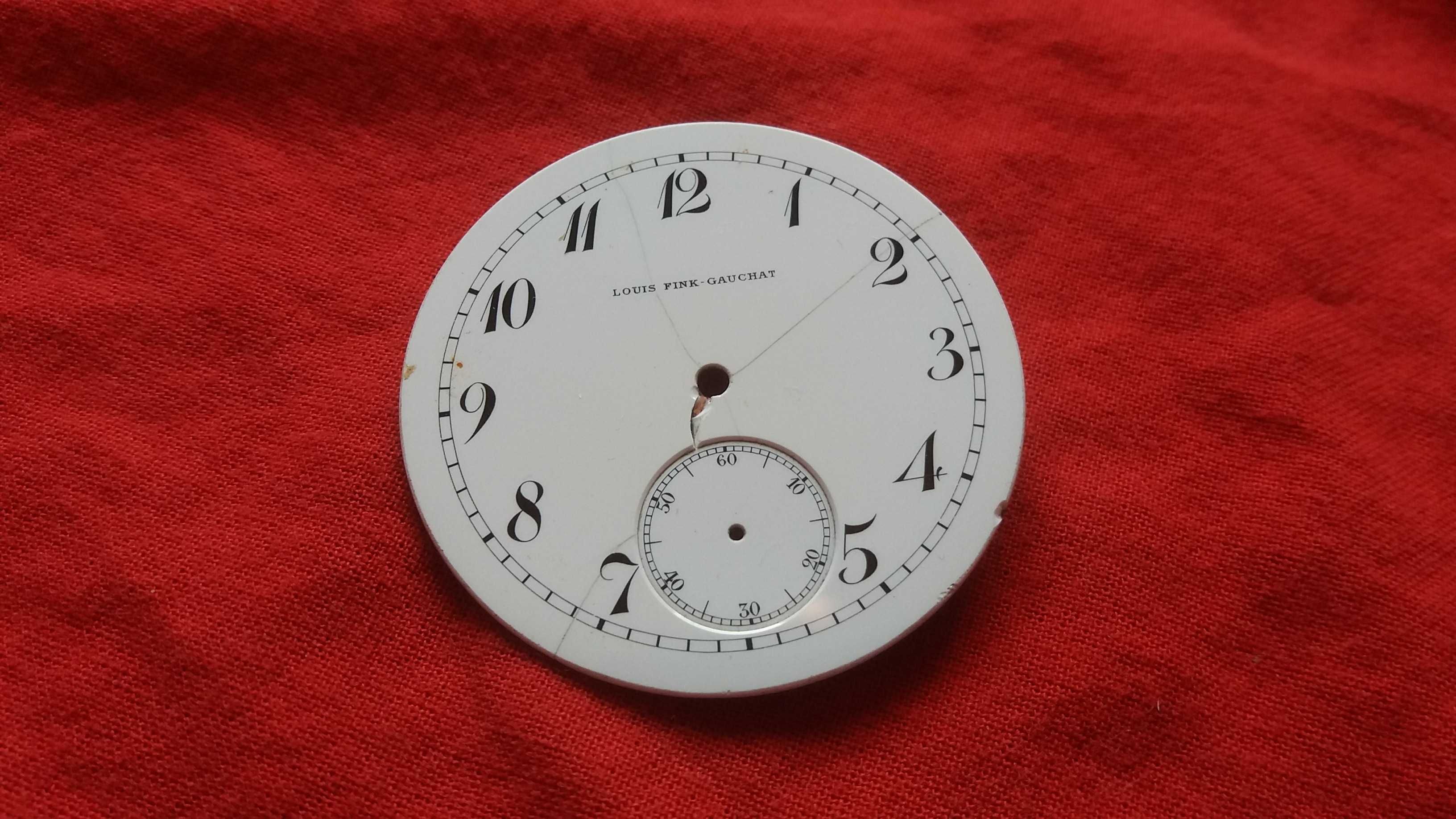 Vintage :  Duża Tarcza zegarka IWC  , porcelana - metal, oryginał
