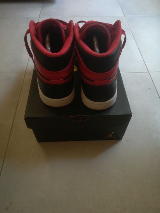 Air Jordan 1 Mid "Bred" + anti vinco crep protect