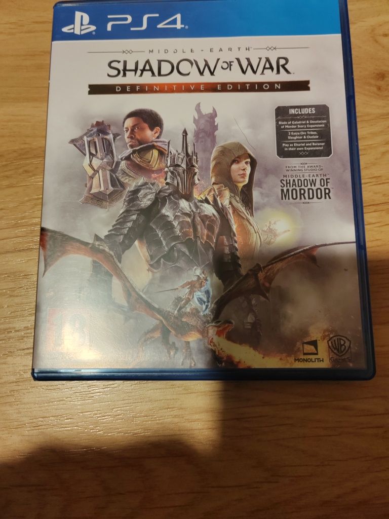 Shadow of war Śródziemne cień wojny definitive edition ps4 PlayStation