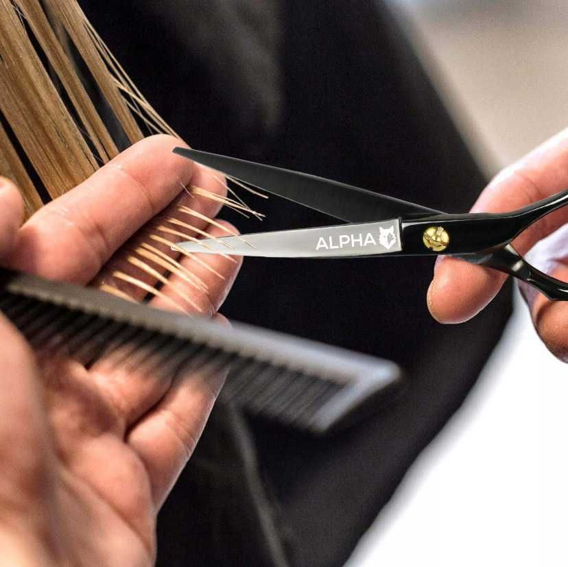 Nożyczki fryzjerskie do cieniowania degażówki ALPHA