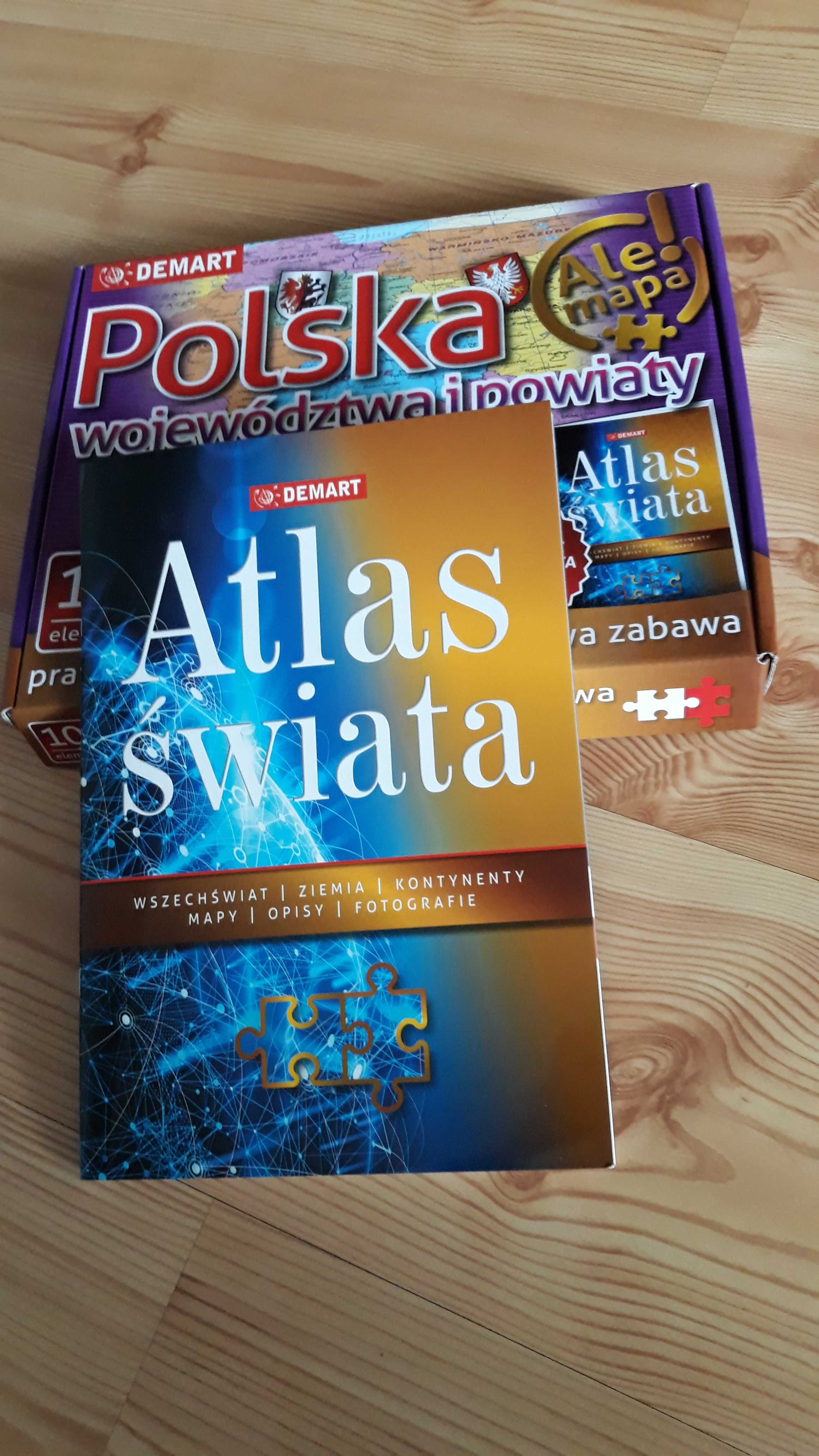 Polska puzzle 100 plus mapa i atlas