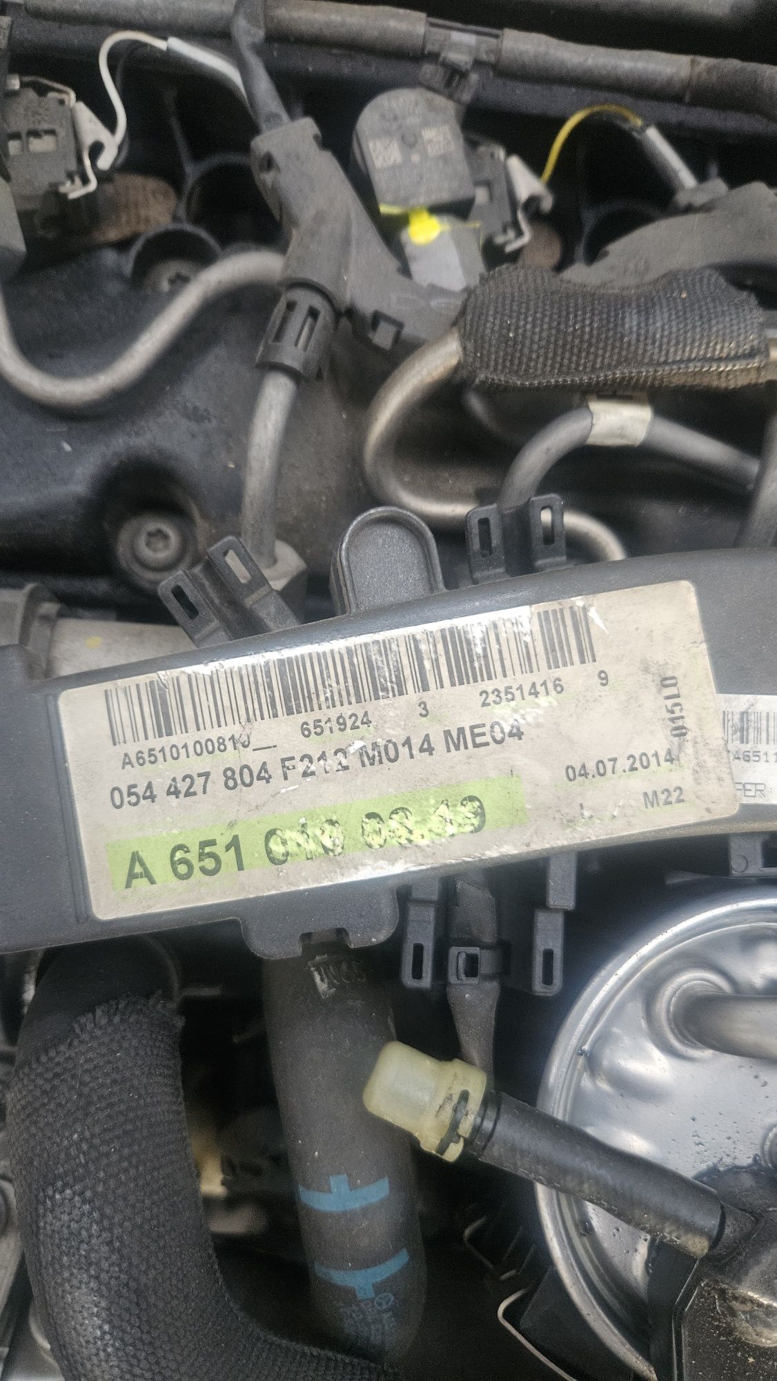 Motor mercedes E300 cdi 651924