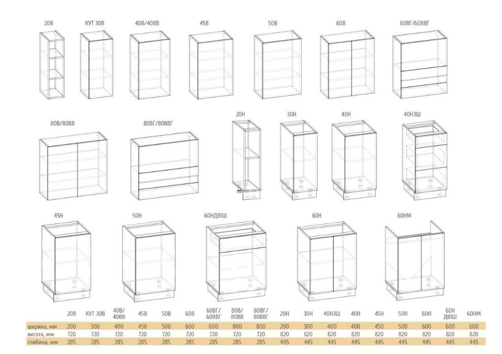 Мебельний Склад Безкоштовний 3D проект колір білий сірий оливковий