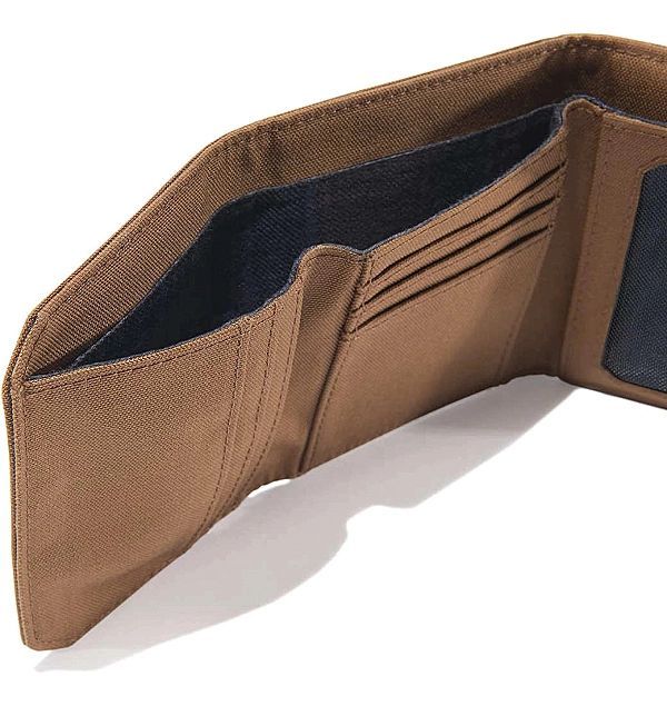Portfel Carhartt Nylon Duck Trifold Wallet CARHARTT BROWN
