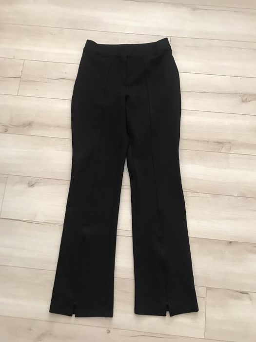 Стильні чорні жіночі штани кльош 46 роз