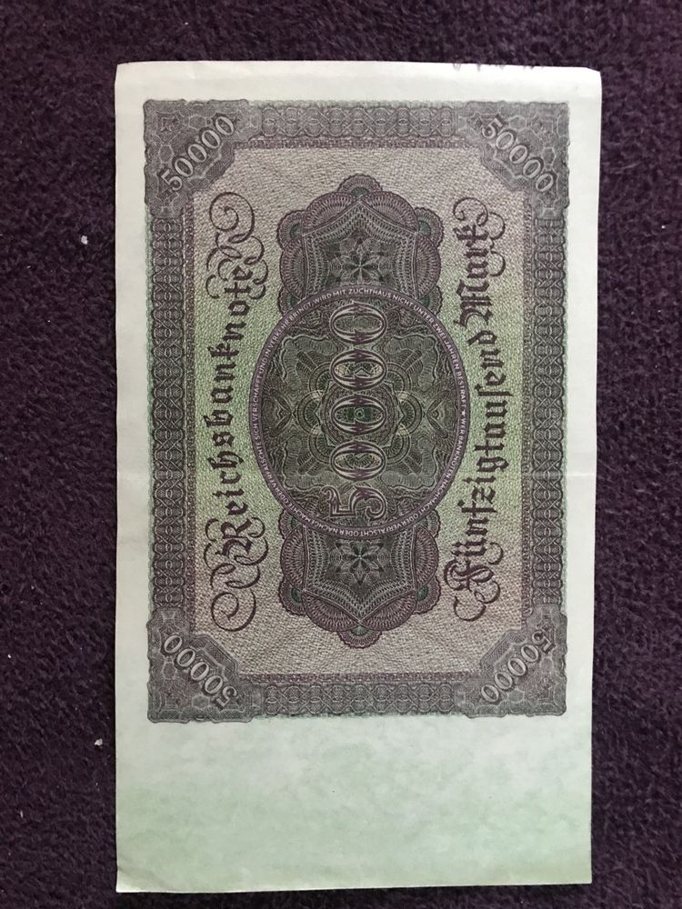 Banknot Niemieckie Marki Marek DE 50000