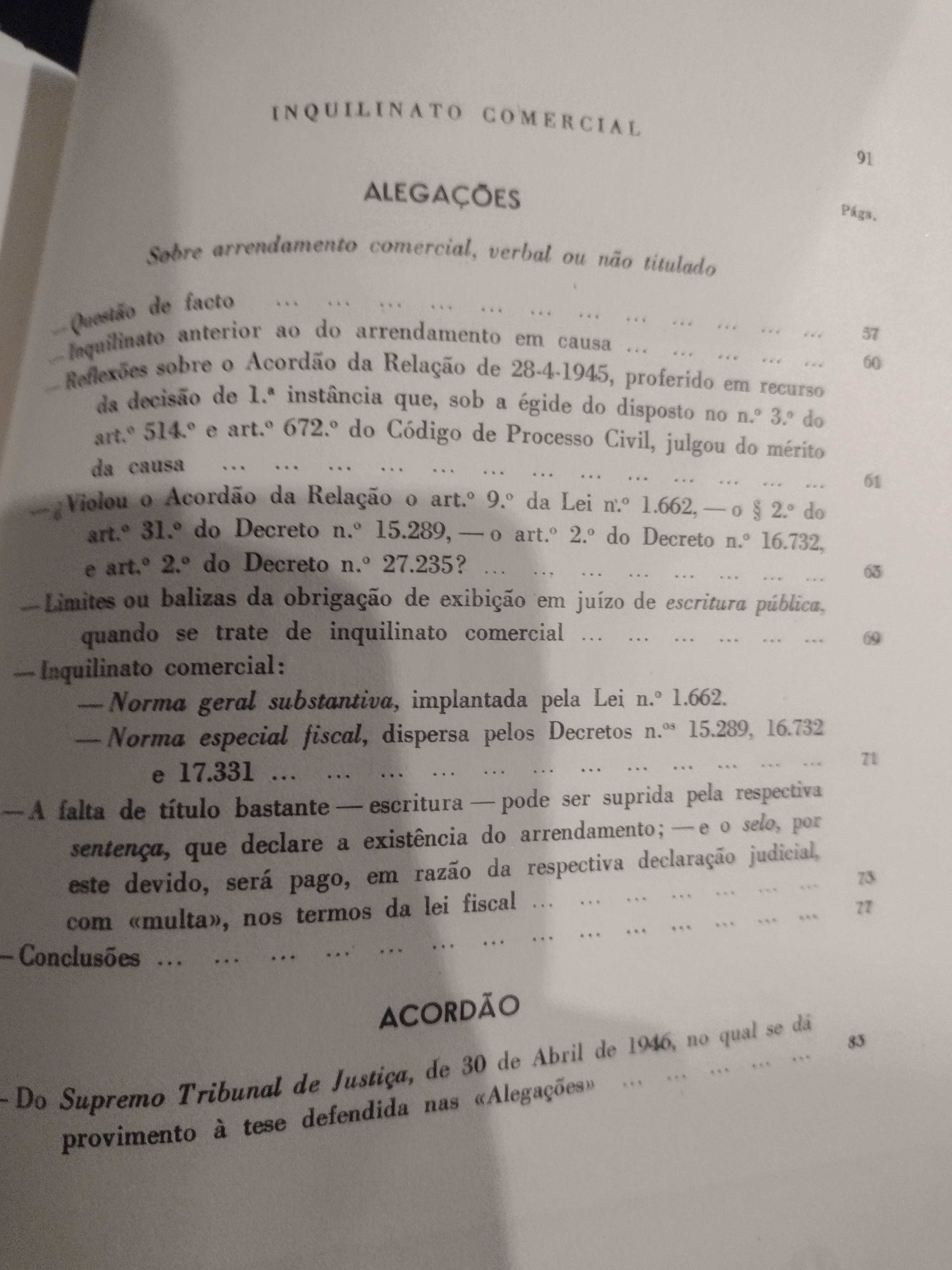 Trabalhos Forenses Vol 1 Inquilinato Comercial 1946 Humberto Pelágio